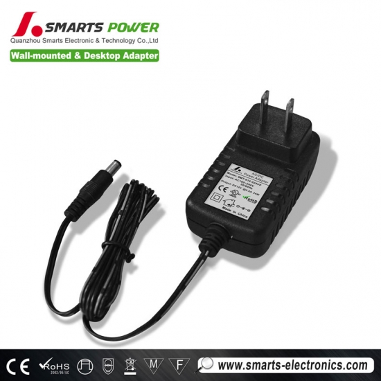 ac dc 24W power adapter 24VDC 1a with ce  rohs approval