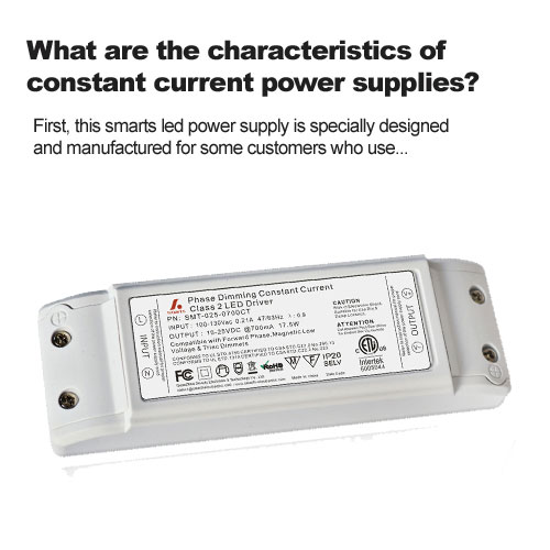 What are the characteristics of constant current power supplies?