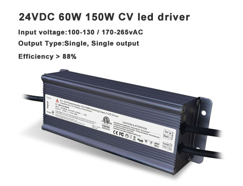 0-10v dimming show- 24VDC 60W 150W constant voltage led driver