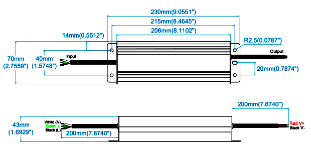 UL listed led power supply