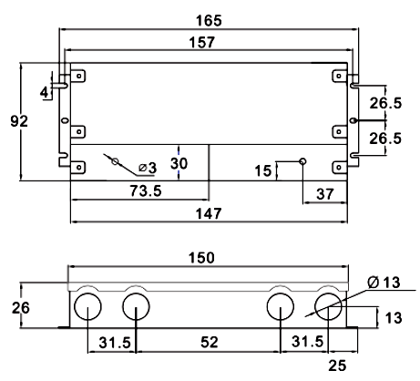 size for 30w led driver 