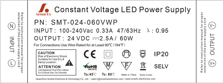 60w led power supply