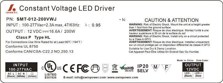 200w led driver