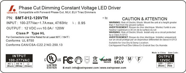 277v to 12v transformer