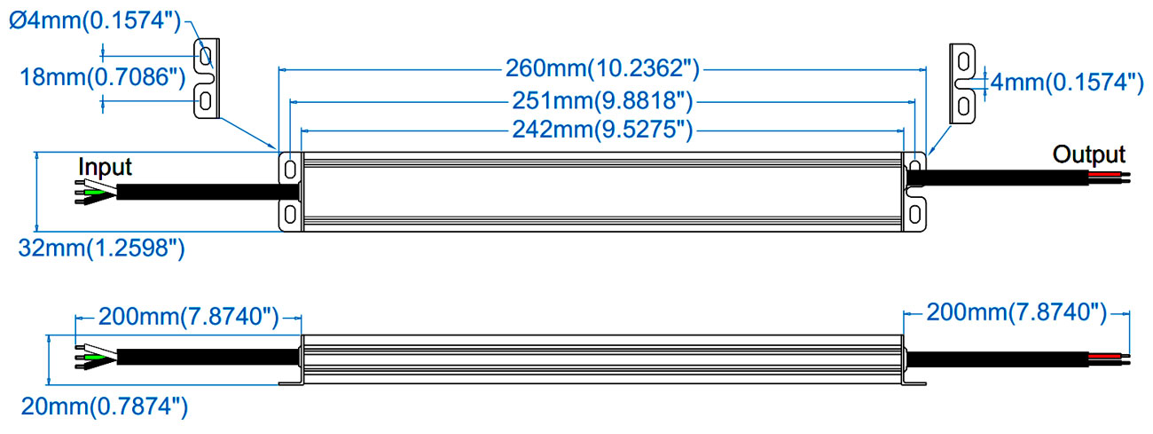 12v LED waterproof transformer