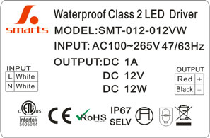 AC to DC 24V 12W LED power supply