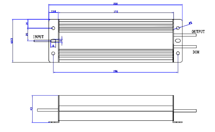 dimmable 80w LED panel light Driver dimmable 80w LED panel light Driver