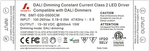 ETL listed Constant current power supply