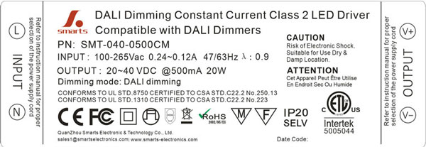 dimmable constant current dali led driver