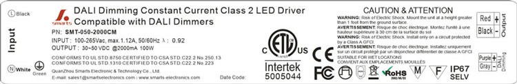 dali dimmable flood light power supply