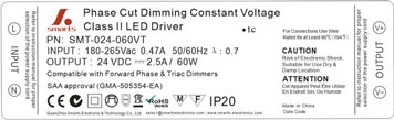 24v 60w LED power supply