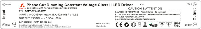 Triac dimmable constant voltage led power supply