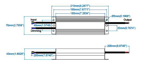 led power supply 100w