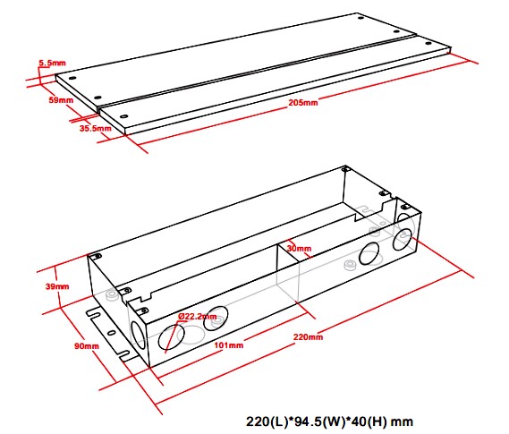 277v led driver input