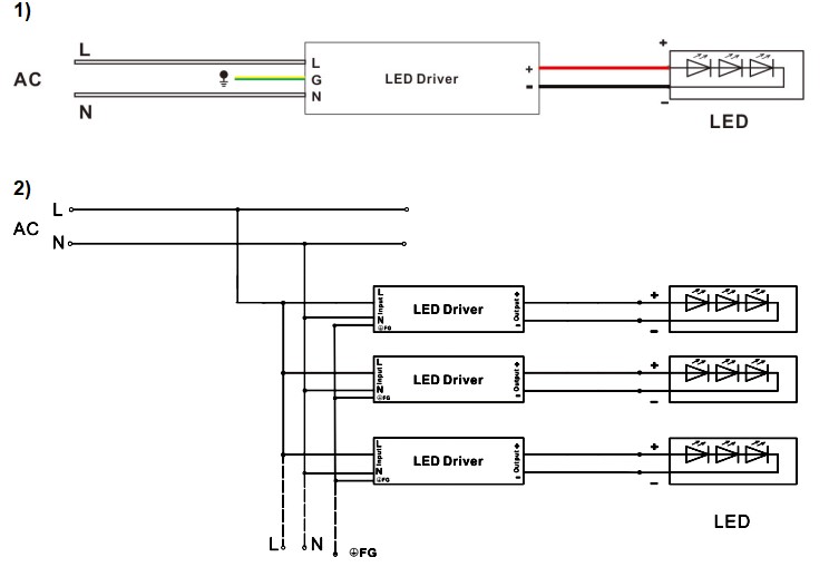 277v led driver input