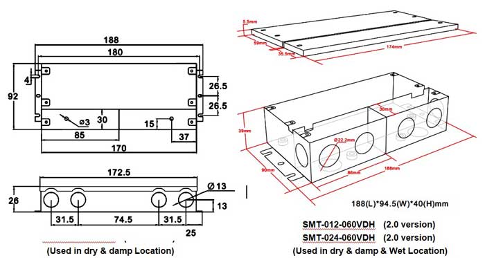 12v 60 watt power supply