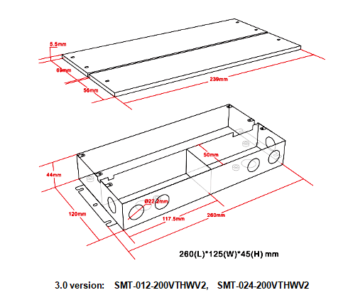 200 watt led power supply