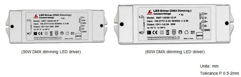 DMX512 Dimmable LED driver 30W