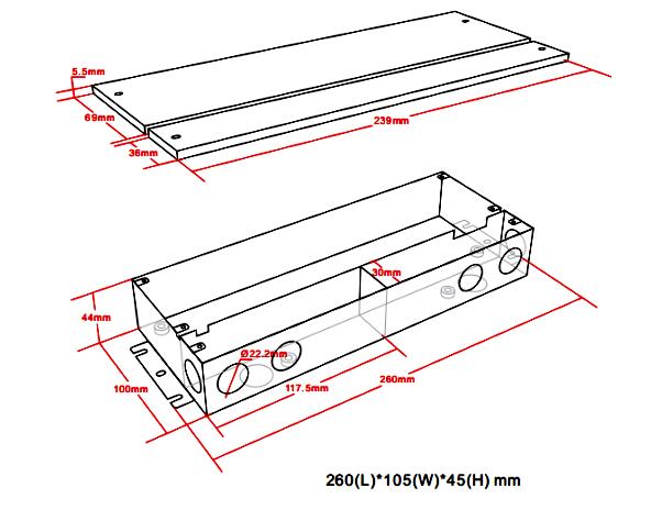 150w 24v dimmable led driver