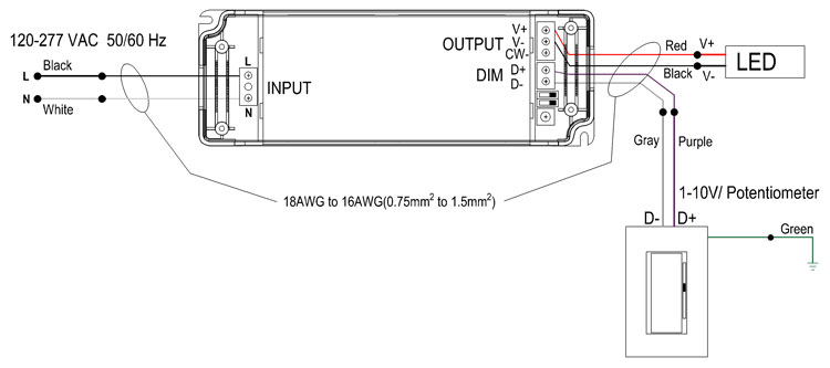 36 volt dc led power supply