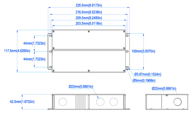 Triac & 0-10V Dimmable J-box 96W