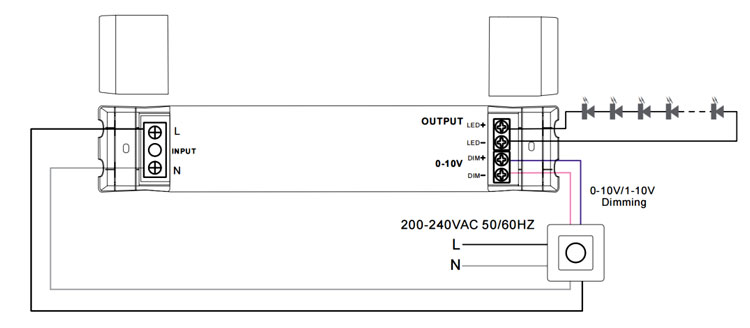12v 24w 0-10 dimmable led driver