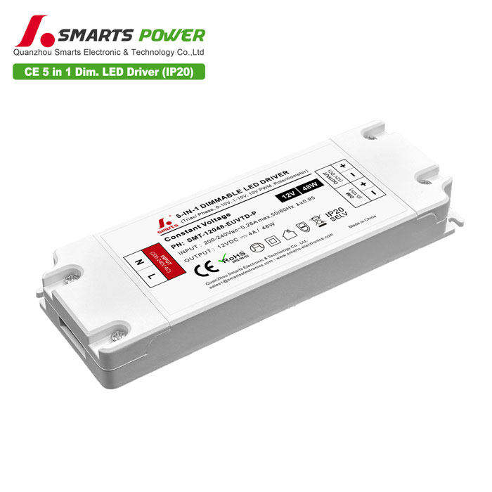 triac 0-10v dimmable led driver 48w