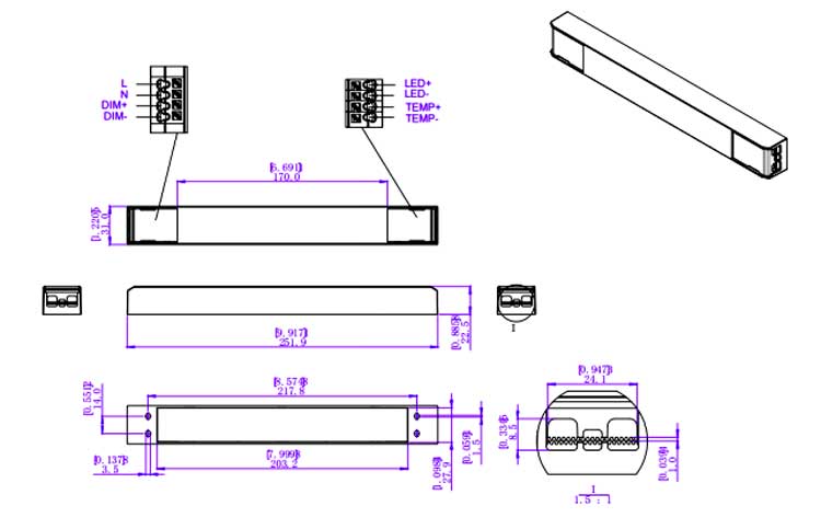 dimmable driver for led strip lights