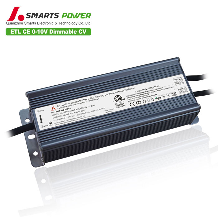 80w dimmable driver for led strip lights