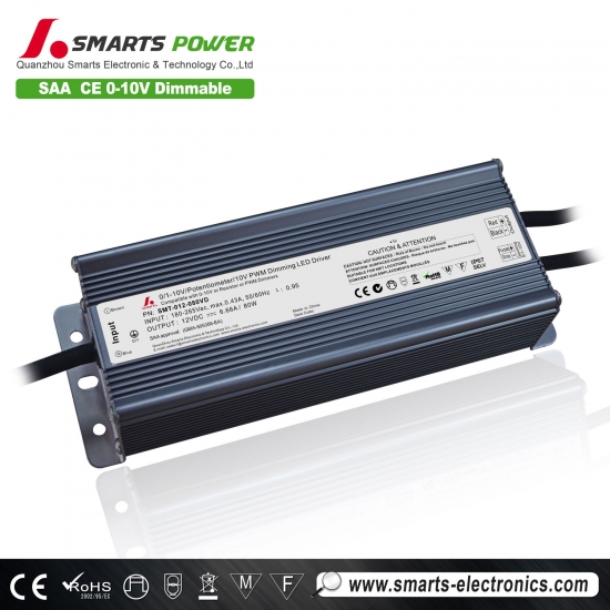 12v 80w PWM dimmable led driver
