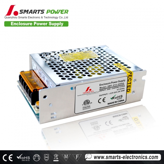 12V 50W enclosure power supply