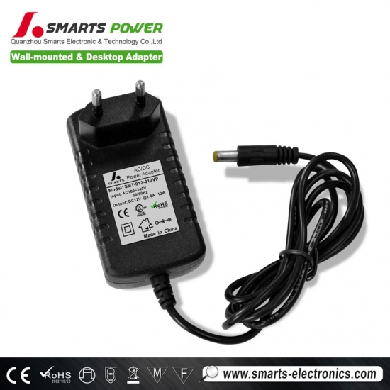 12v 1000ma ac dc power supply adapter