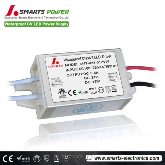 Custom class 2 constant voltage 24v 12w led driver,class 2 constant voltage  24v 12w led driver Manufacturers