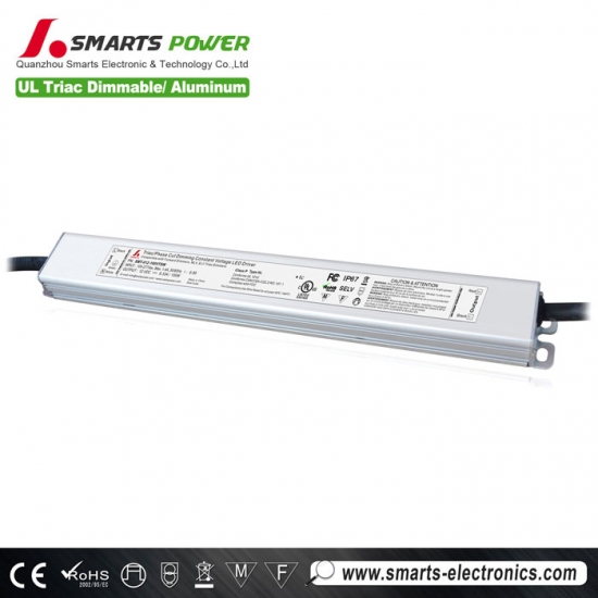 UL impermeable Triac Regulable transformador led 12v para espejo