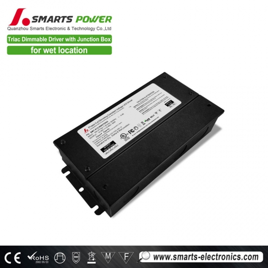 80w triac dimmable led driver with junction box