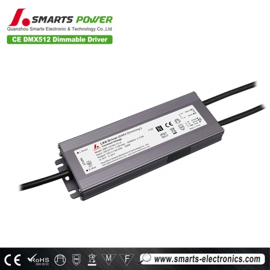 Custom 100w DMX dimmable led driver 12v one channel for rgb lighting,100w  DMX dimmable led driver 12v one channel for rgb lighting Manufacturers