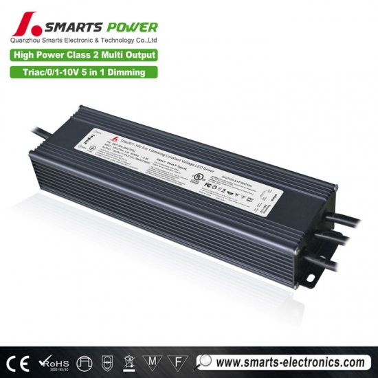 24V 288W CLASS 2 triac+0-10v 5 in 1 dimmable led driver