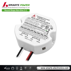 Best 20W 250–700mA Adjustable Constant Current Round LED Driver Power Supply for indoor