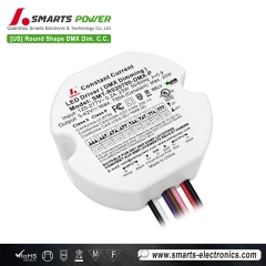 Best 20W DMX512 Dimmable Constant Current Round LED Driver Lighting to Facade Accents