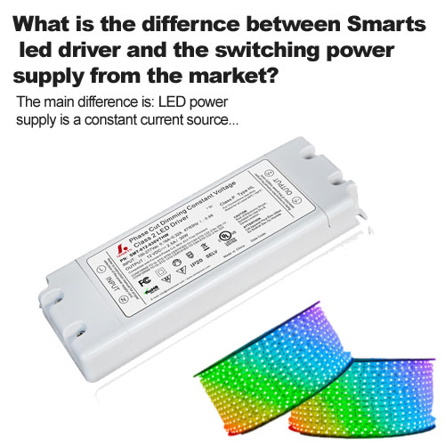 What is the differnce between Smarts led driver and the switching power supply from the market?