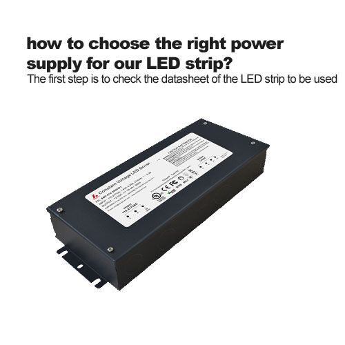 how to choose the right power supply for our LED strip?