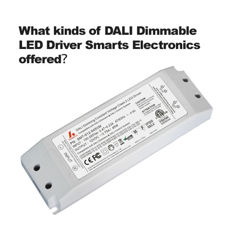 What kinds of DALI Dimmable LED Driver Smarts Electronics offered?