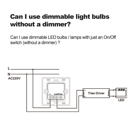 Can I use dimmable light bulbs without a dimmer?
