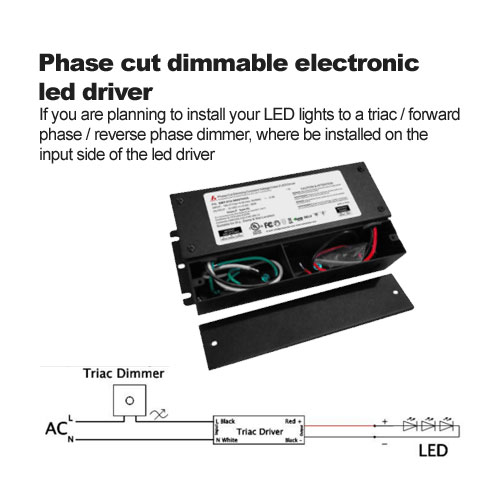 Phase cut dimmable electronic led driver