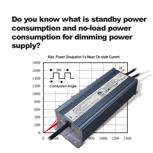 Do you know what is standby power consumption and no-load power consumption for dimming power supply?