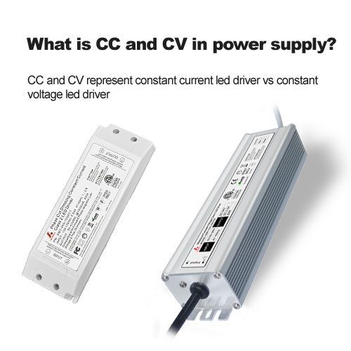What do CC and CV in LED power supply mean?