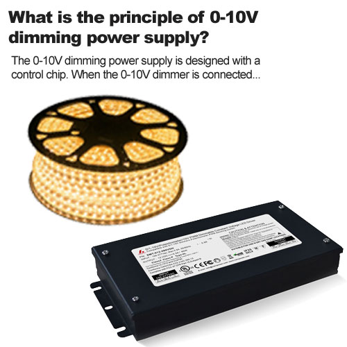 What is the principle of 0-10V dimming power supply?