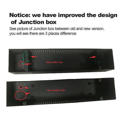 Notice: we have improved the design of Junction box