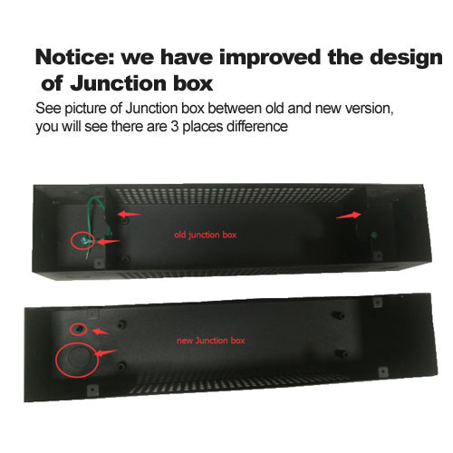 Notice: we have improved the design of Junction box