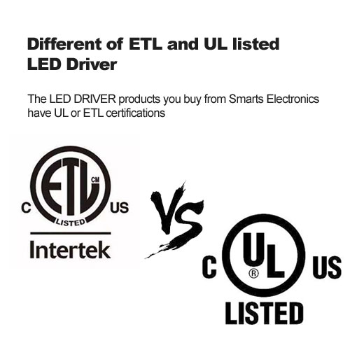 Different of ETL and UL listed LED Driver